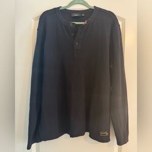 Harley-Davidson Black Long Sleeve Henley